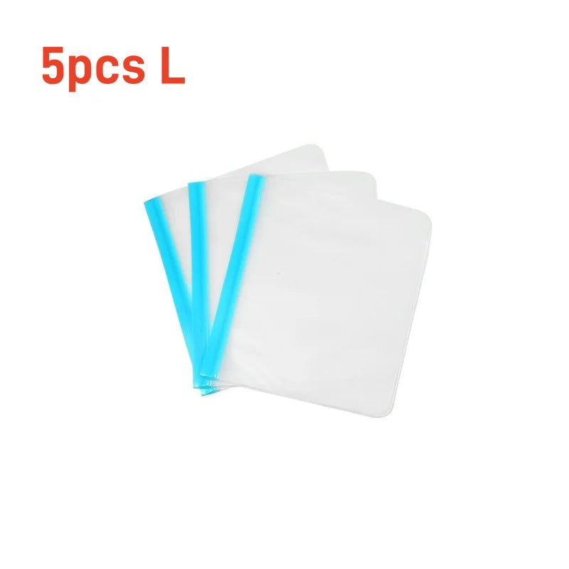 Kit Sacos de Armazenamento Reutilizáveis PEVA: (3/5/10/24 Peças)