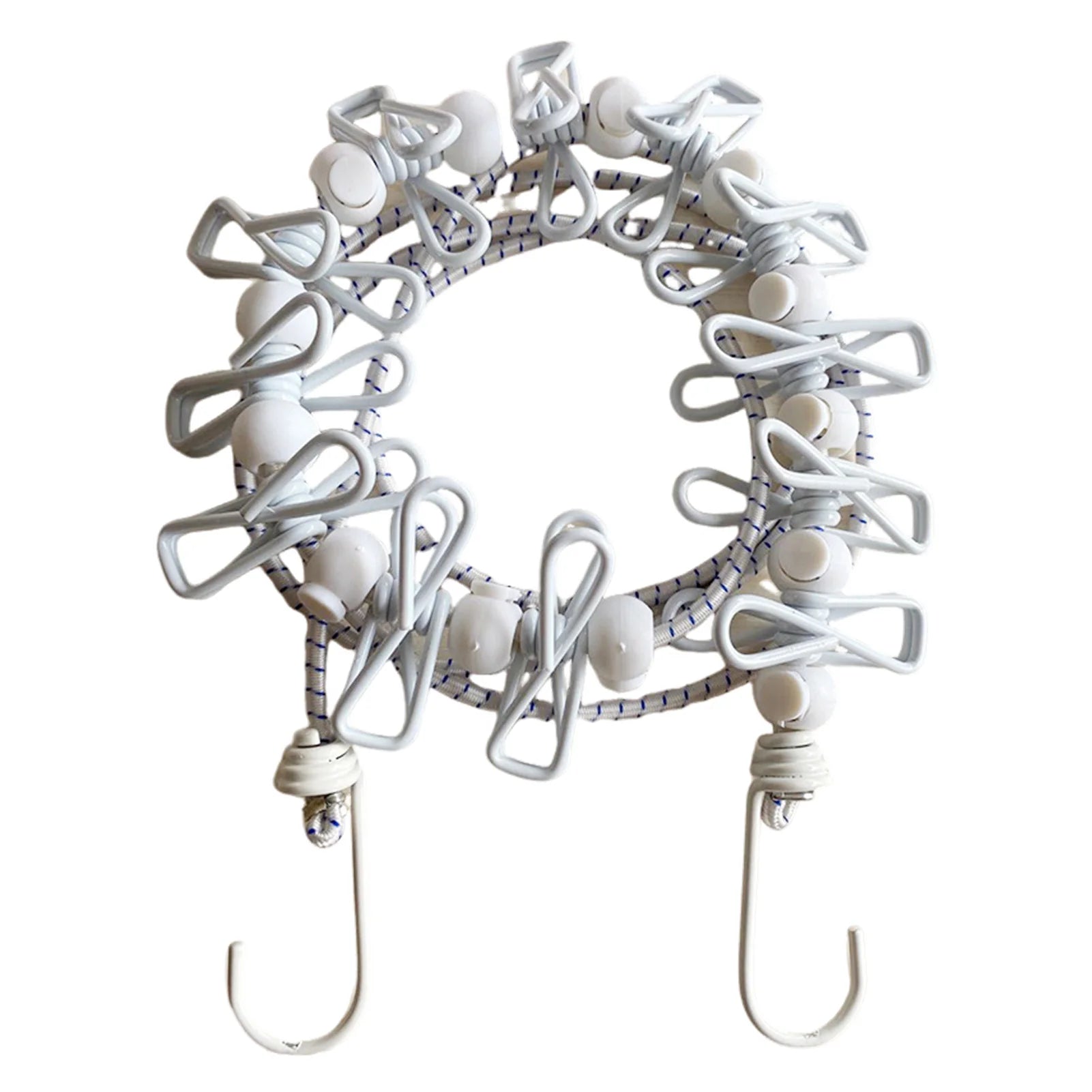 Varal Portátil de Viagem com 12 Pregadores (Retrátil 1.8m)