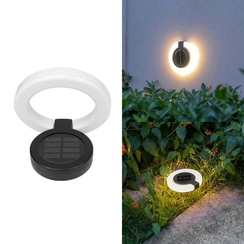 1/4 Unidades Luminária Solar para Jardim com Acendimento Automático (Luz Branca/Quente)
