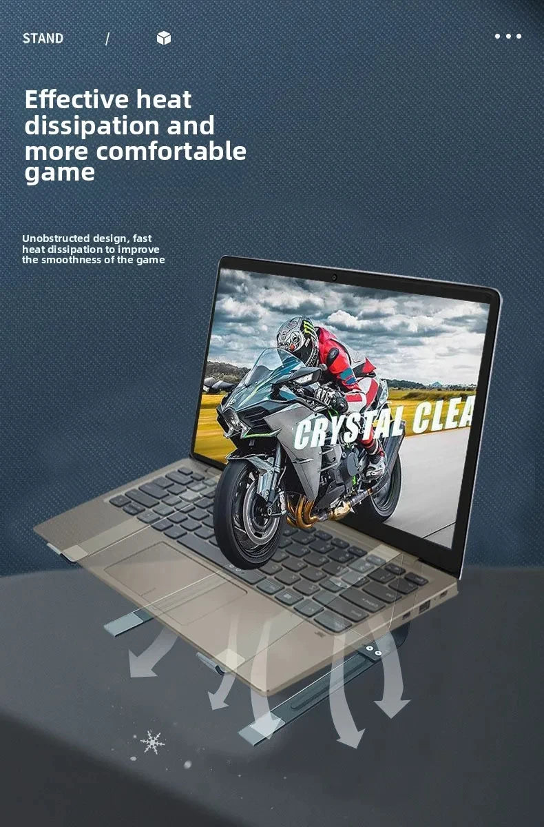 Suporte Ergonômico em Alumínio para Notebook (12 a 17.3 polegadas)