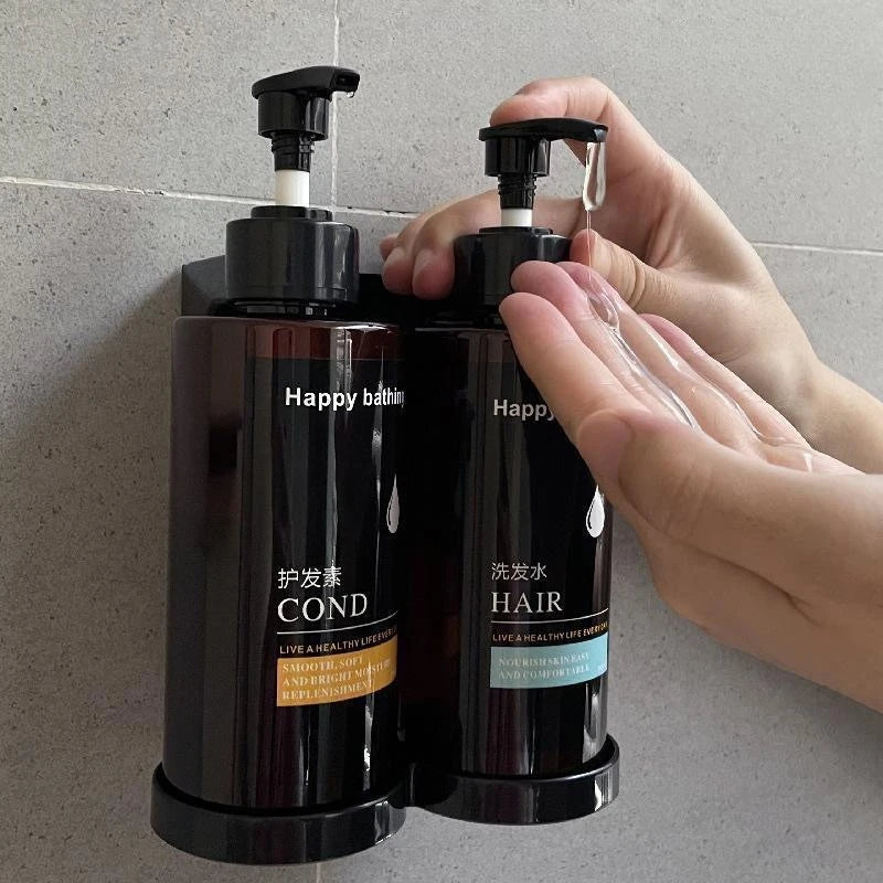 Porta Shampoo de Parede Sem Furo (Dispenser Simples, Duplo ou Triplo)