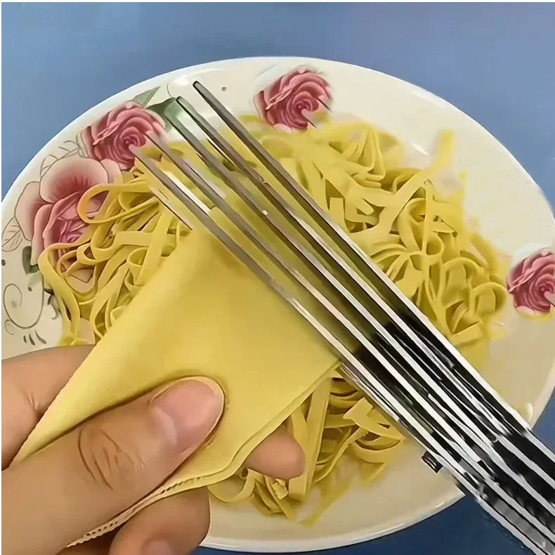 Kit 5 Tesouras Culinárias Multilâminas: Para Temperos e Ervas