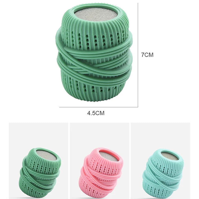Bola de Lavar Roupa Reutilizável (Anti-Emaranhado e Limpeza)