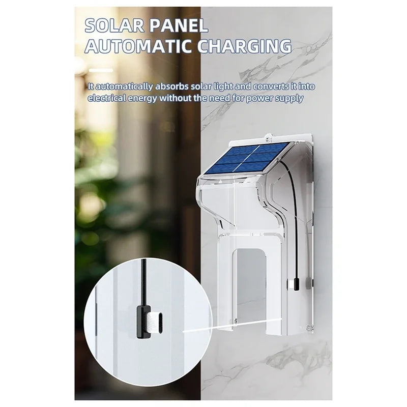 Campainha à Prova d'Água com Câmera Wifi e Carregamento Solar