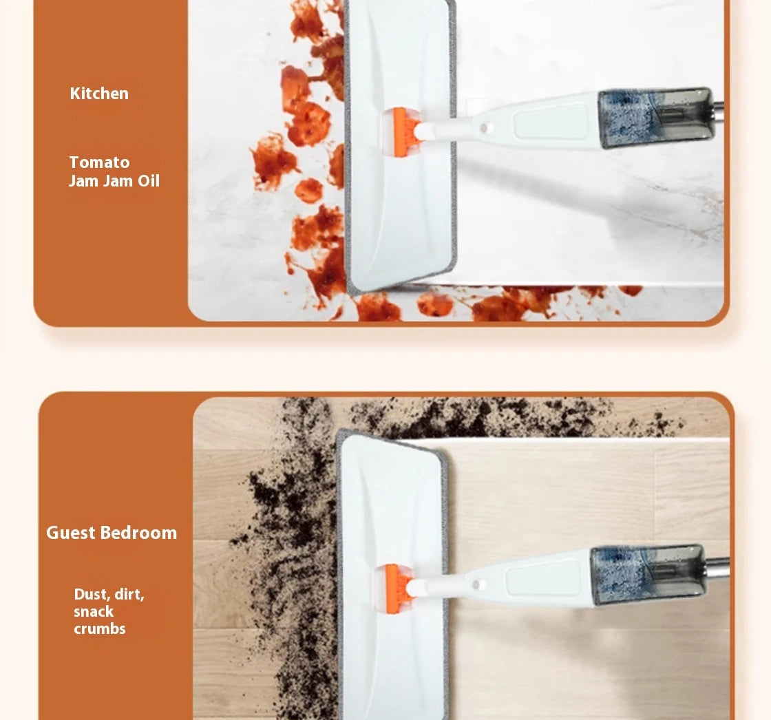 Mop Spray 360°: Limpeza Prática com Borrifador Integrado