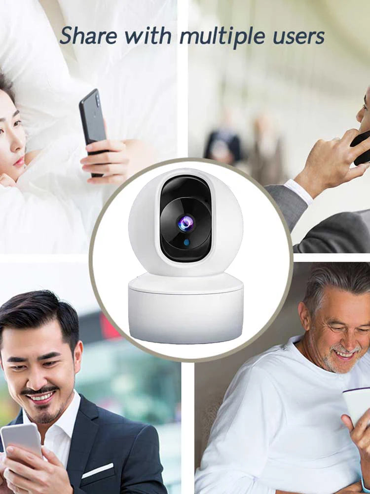 Câmera de Segurança 360°: Com Visão Noturna e Detecção de Movimento