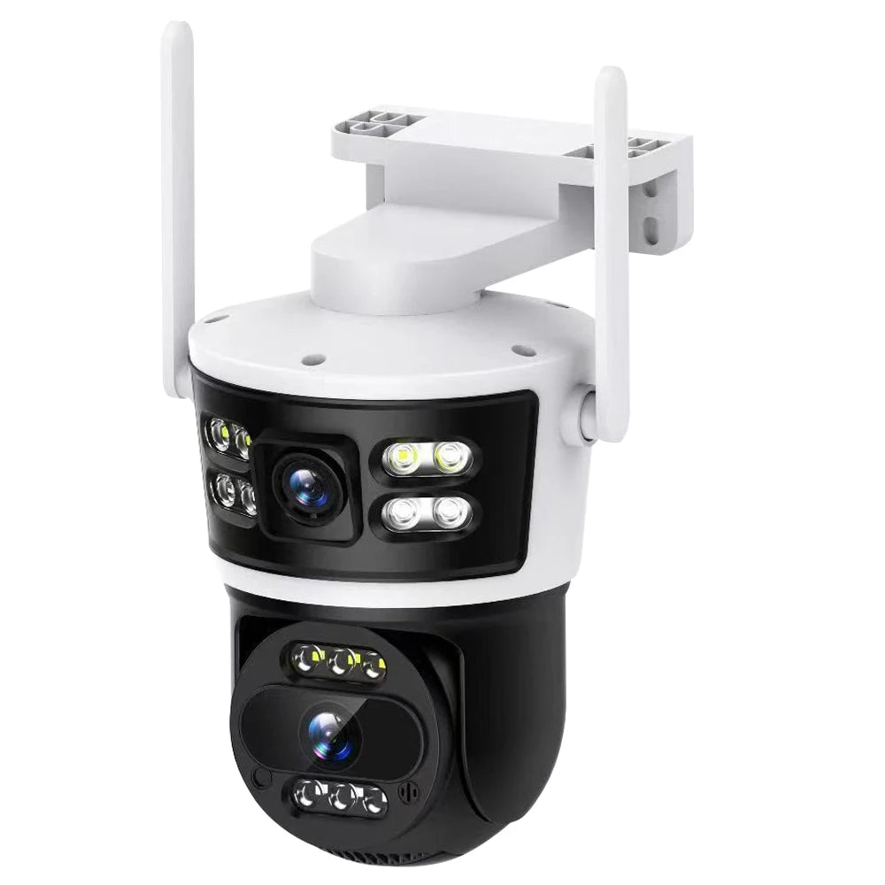 Câmera IP à Prova d'Água (IP66) com Lente Dupla e Visão Noturna Colorida