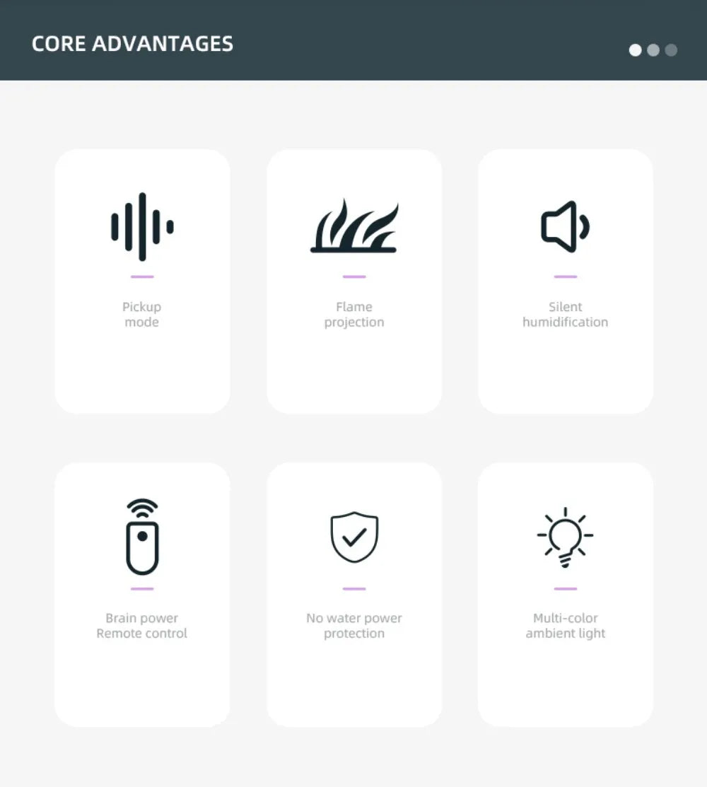 Difusor de Aromas Ultrassônico USB com Efeito Chama Colorida