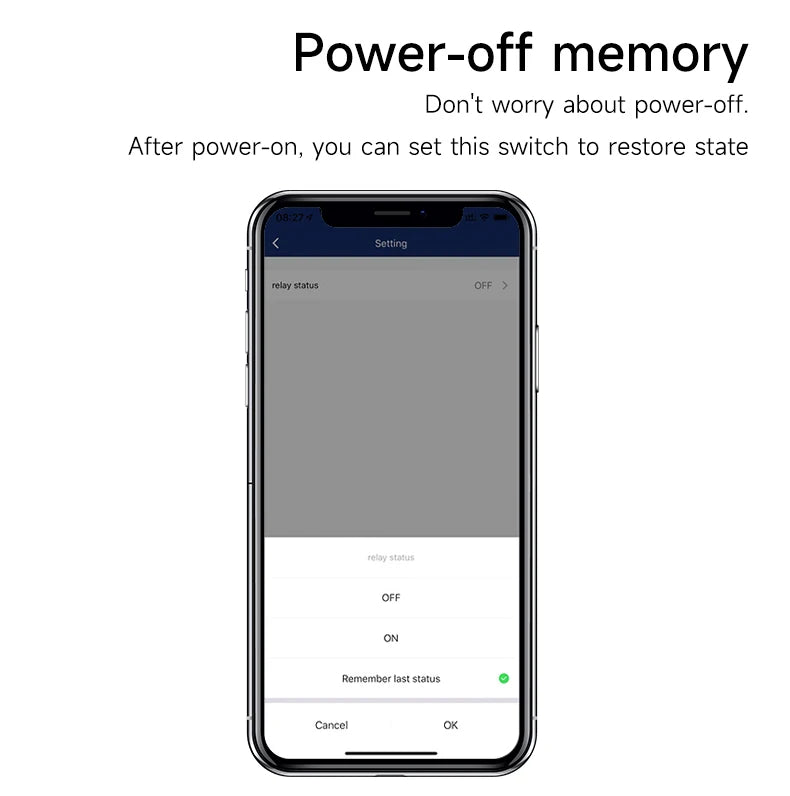 Interruptor de Parede Sem Fio RF433 com Receptor Wifi (App Tuya/Smart Life)