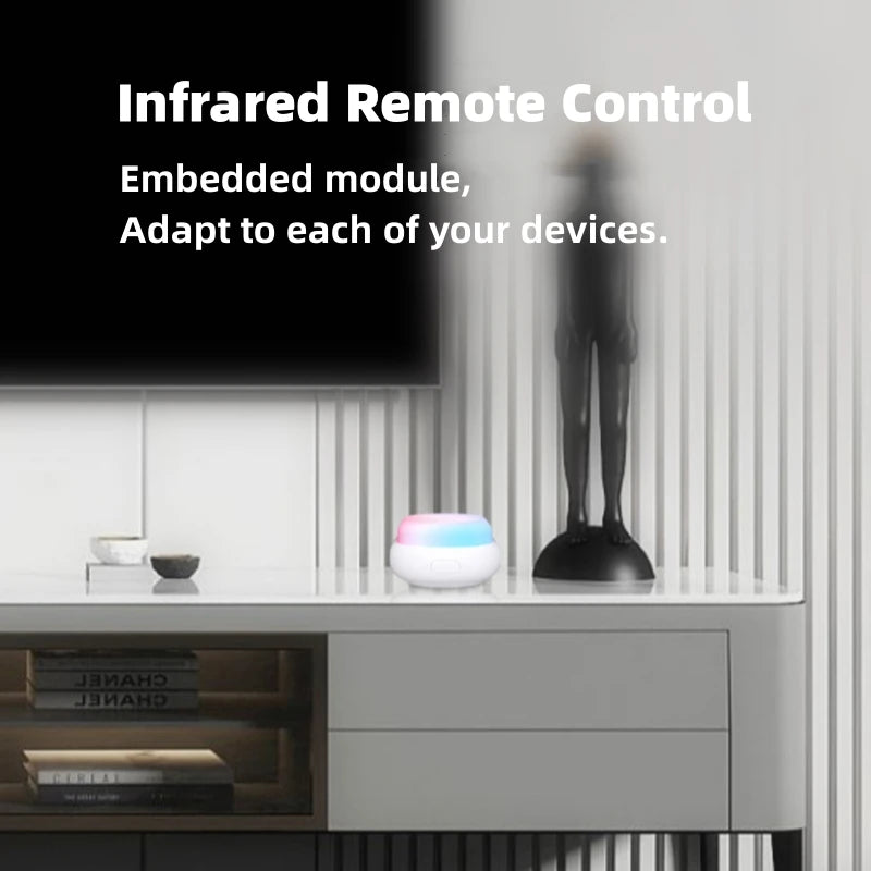 Central Inteligente Tuya com Luz RGB: Controle Tudo Pelo Celular