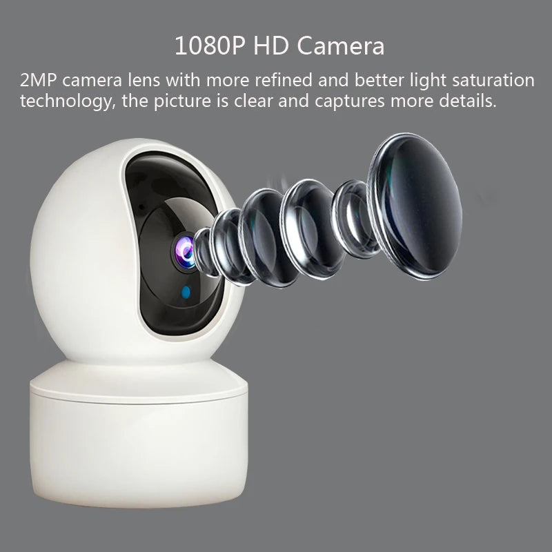 Câmera de Segurança 360°: Com Visão Noturna e Detecção de Movimento