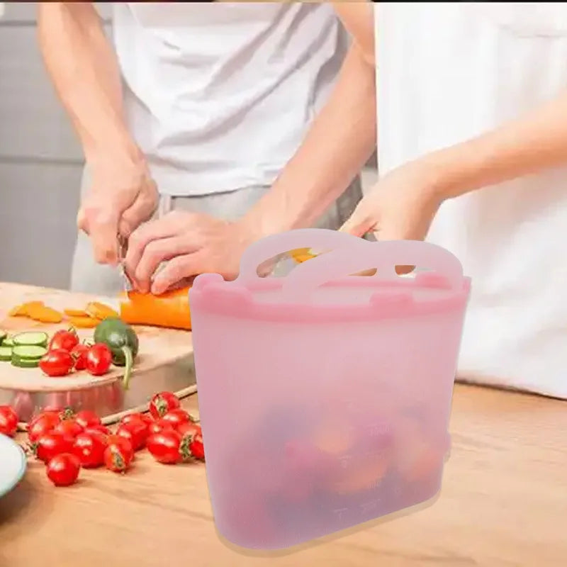 Bolsa Térmica de Silicone 1500ml: Vedação Hermética (Livre de BPA)