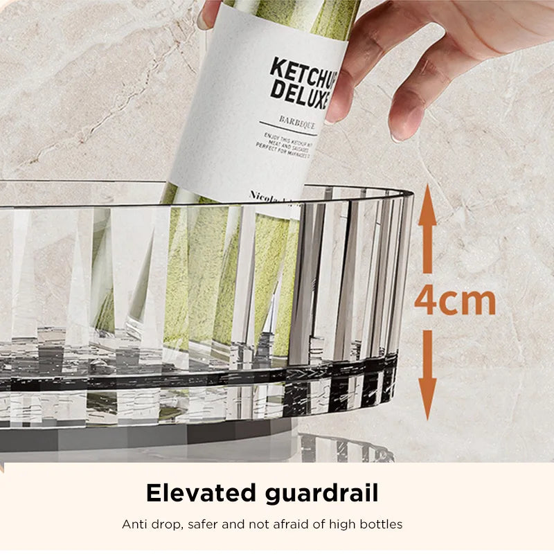 Organizador Giratório 360°: Organizador de Especiarias Antiderrapante