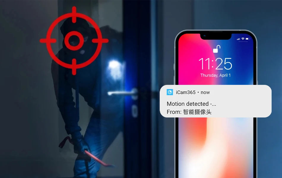 Câmera de Segurança Interna Wifi com Rastreamento Automático (2.4G e 5G)