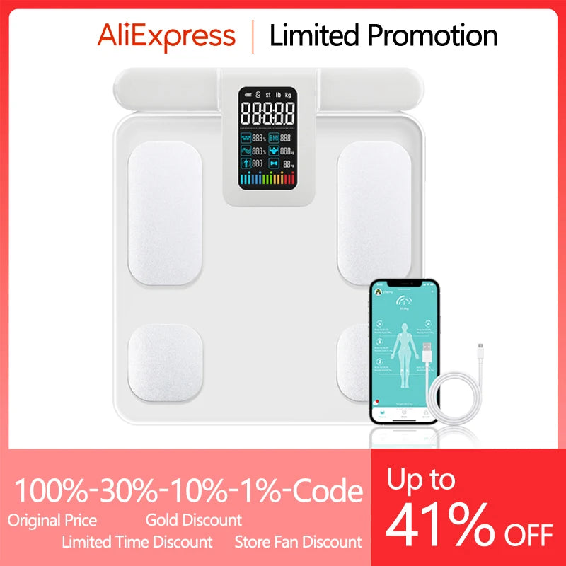 Balança Digital 5kg Aço Inox: Smart com Calculadora Nutricional