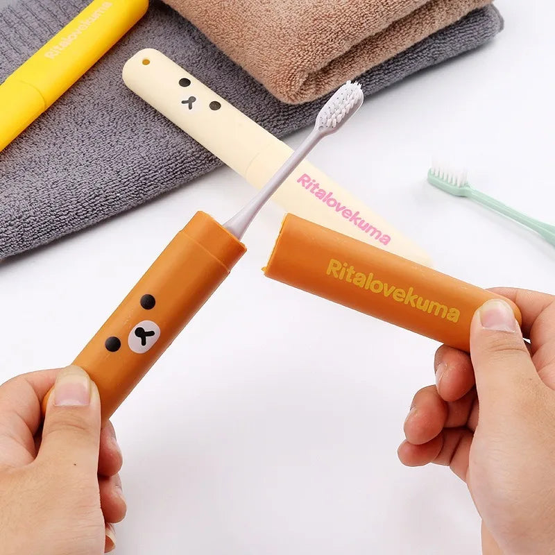 Capa Protetora Higiênica para Escova de Dentes (Modelo de Ursinho)