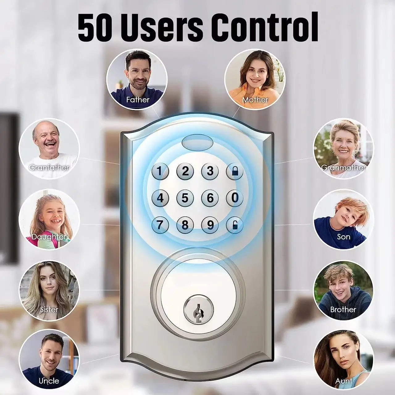 Fechadura Eletrônica Digital com Senha e Chave (Entrada Sem Chave)