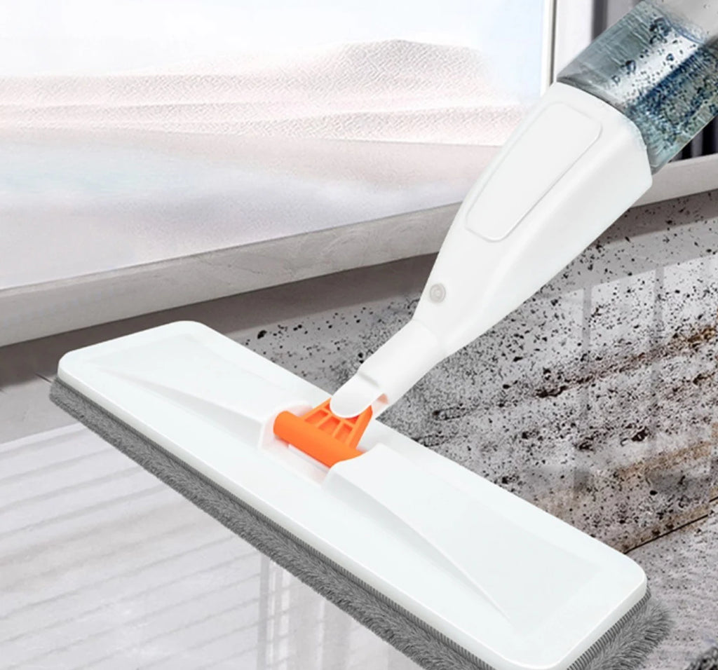 Mop Spray 360°: Limpeza Prática com Borrifador Integrado