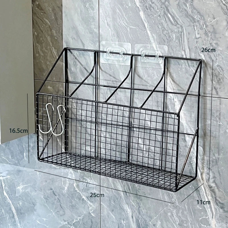 Organizador de Parede para Secador, Chapinha e Acessórios (Sem Furos)