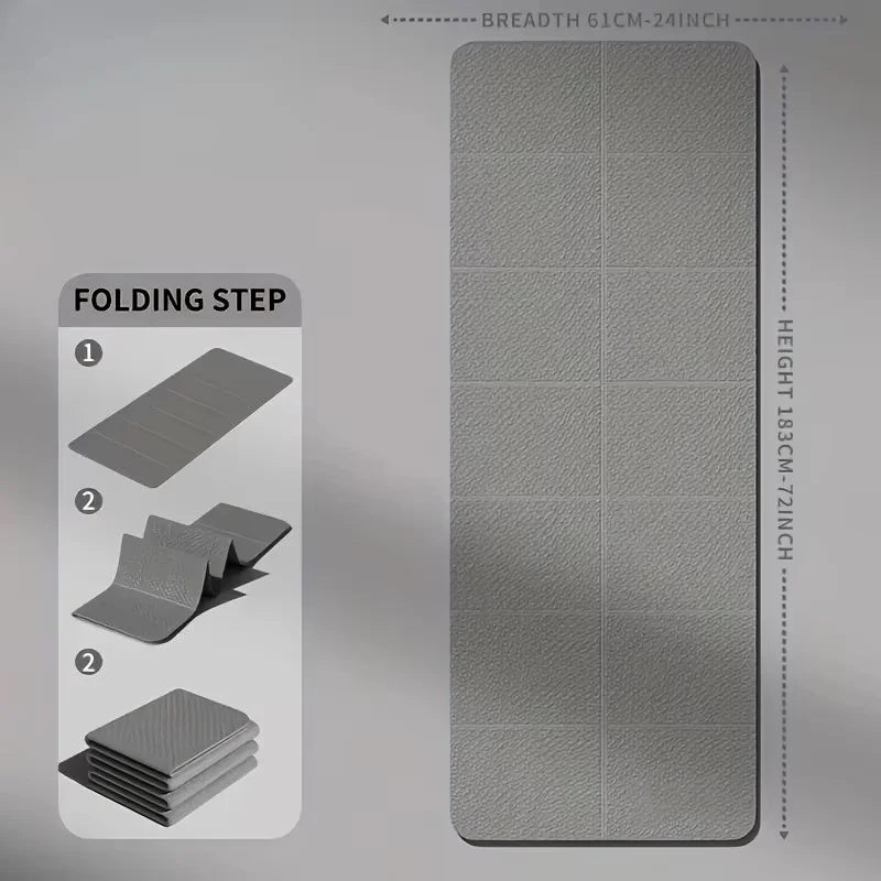 Tapete de Yoga Dobrável TPE 6mm Antiderrapante