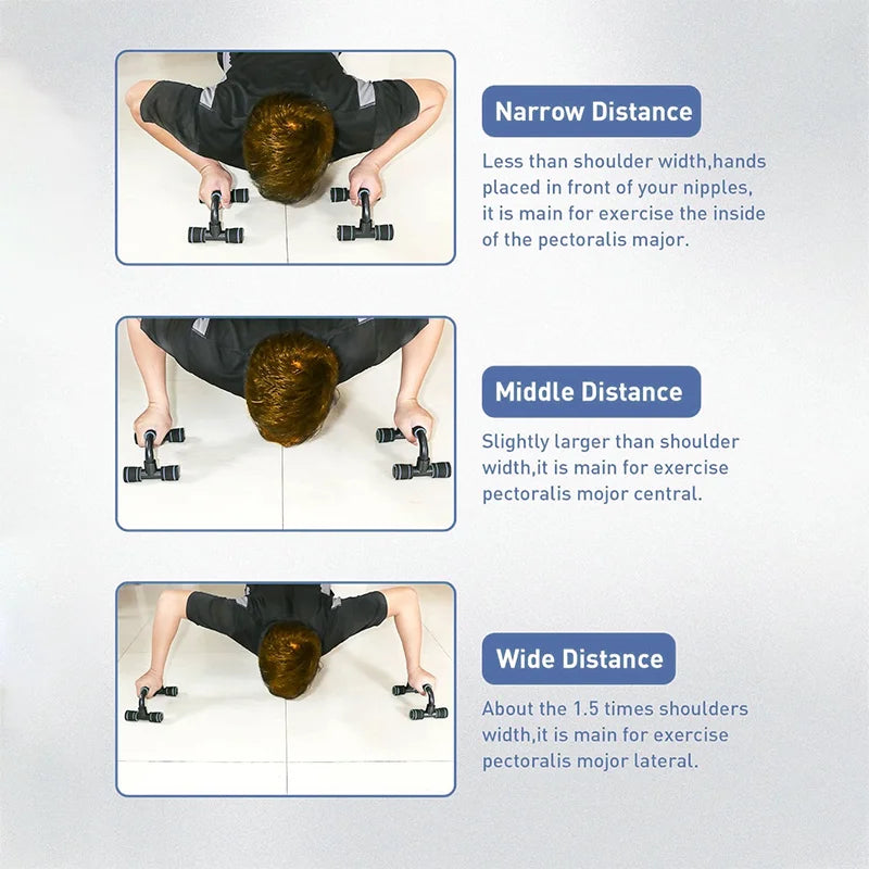 Apoio para Flexão H-Shaped Antiderrapante (Par)
