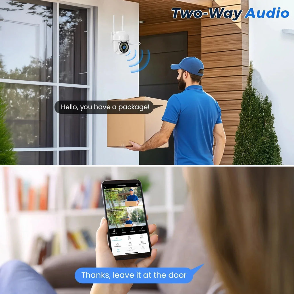 Câmera de Segurança Externa Wifi Yoosee 5MP com Visão Noturna Colorida