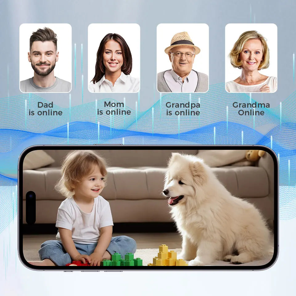 Câmera de Segurança Wifi 360° 2K com Rastreamento Automático