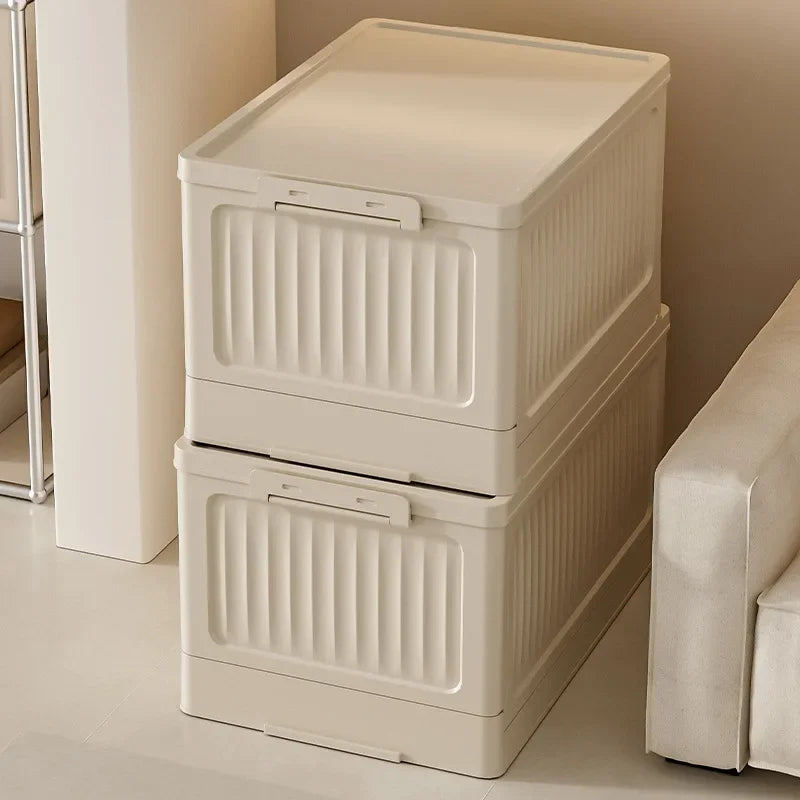 Caixa Organizadora Dobrável com Tampa (Empilhável/Multiuso)