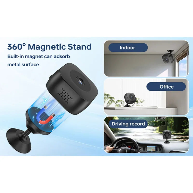 Mini Câmera de Segurança Wifi Xiaomi 4K com Visão Noturna