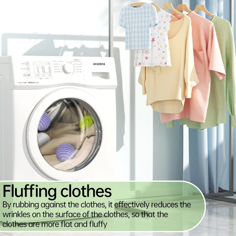 Bola de Lavanderia Silicone Reutilizável (Tira Pelos e Fiapos)