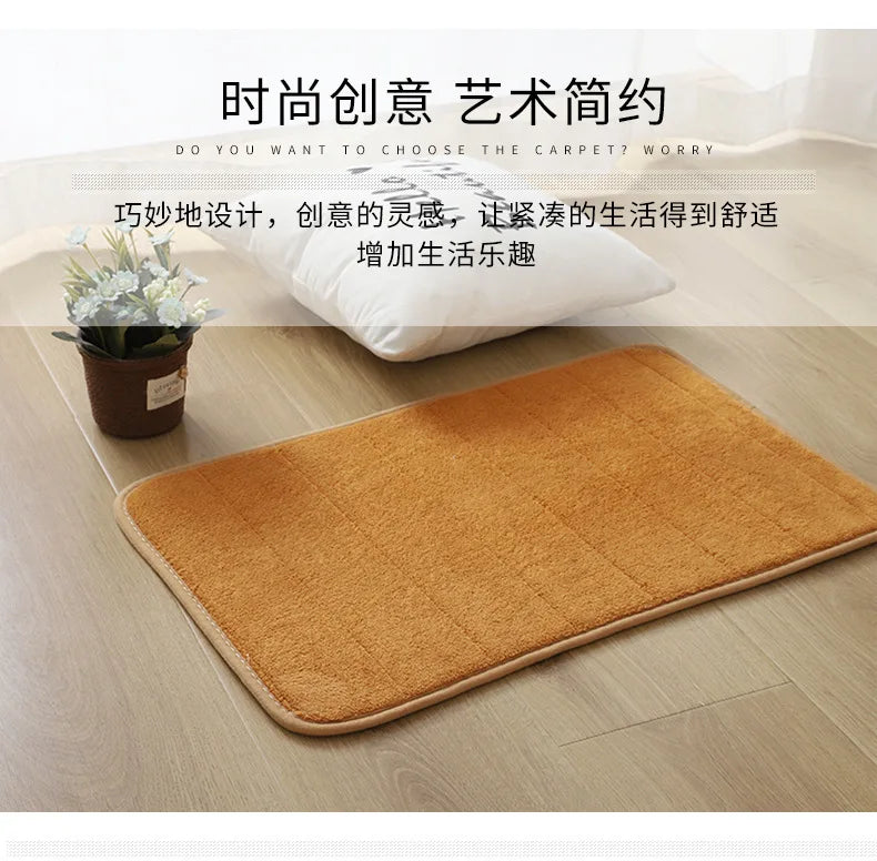 Tapete de Banheiro Macio Espuma de Memória (Alta Absorção)