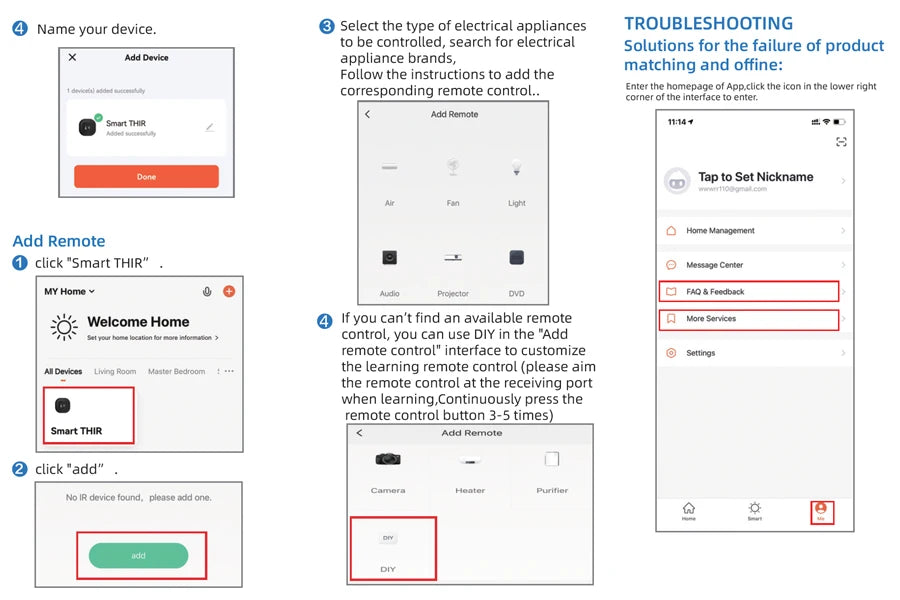 Controle Remoto Universal Inteligente Tuya Wifi IR com Sensor de Temperatura e Umidade