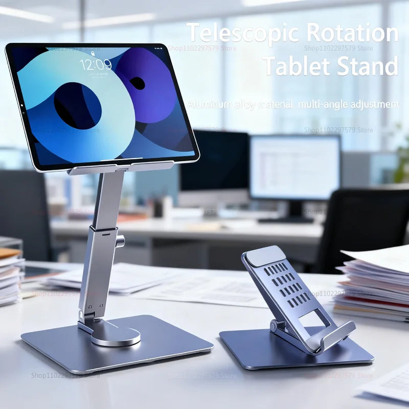 Suporte Ajustável para Notebook e Tablet com Base Giratória 360°