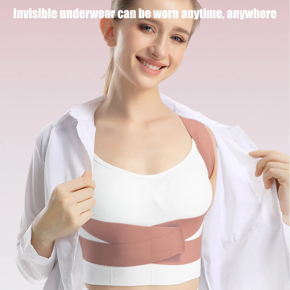 Corretor Postural Ajustável para Alívio de Dores e Correção de Coluna