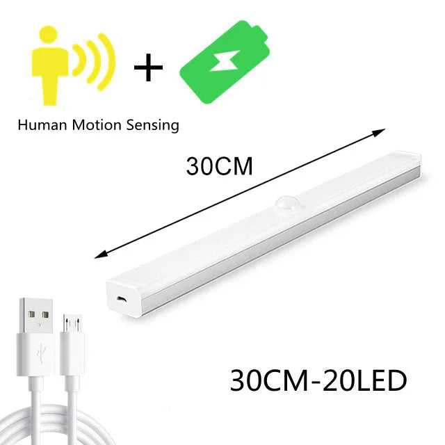 Luminária LED Inteligente com Sensor de Movimento (Magnética e Recarregável)