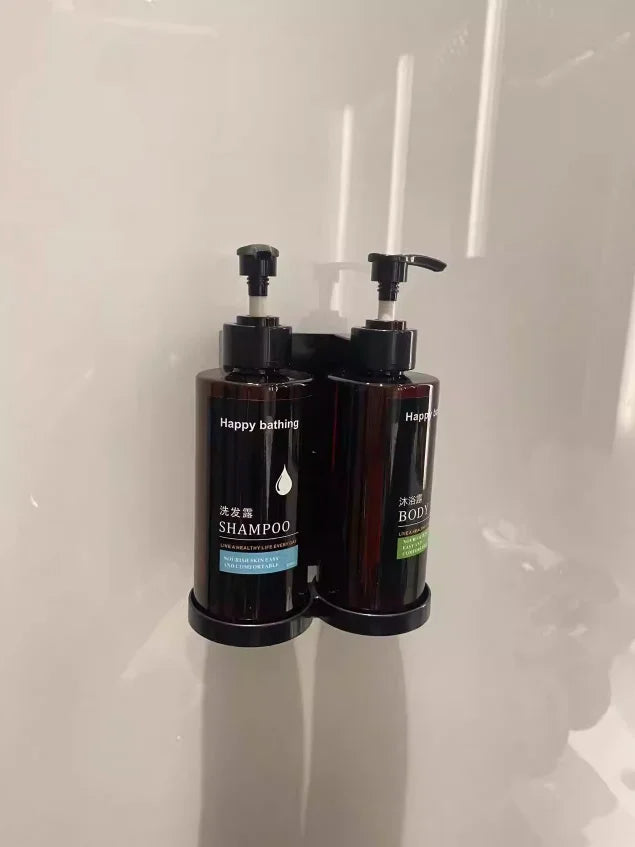 Porta Shampoo de Parede Sem Furo (Dispenser Simples, Duplo ou Triplo)