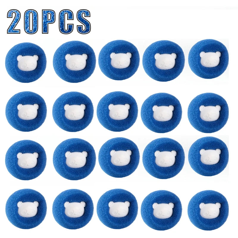 Kit 1/5/10/20/40 Bolas de Lavanderia Removedor de Pelos (Reutilizável)