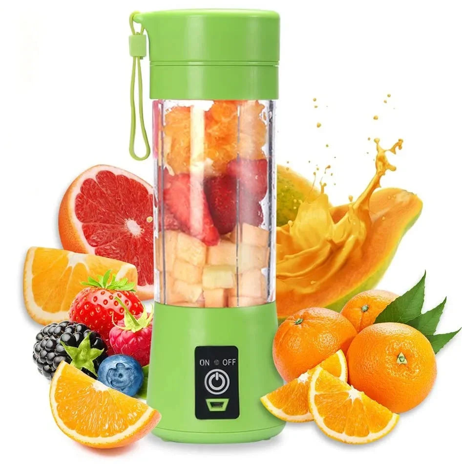 Copo Liquidificador Elétrico USB para Smoothies e Sucos (6 Lâminas)