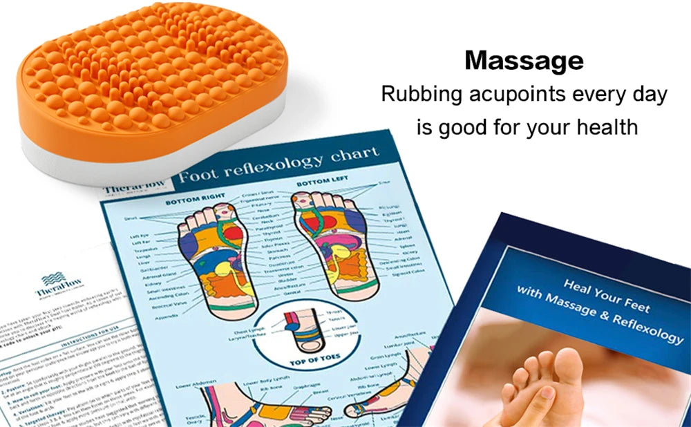 Apoio Ergonômico para Escritório com Superfície Massageadora de Silicone