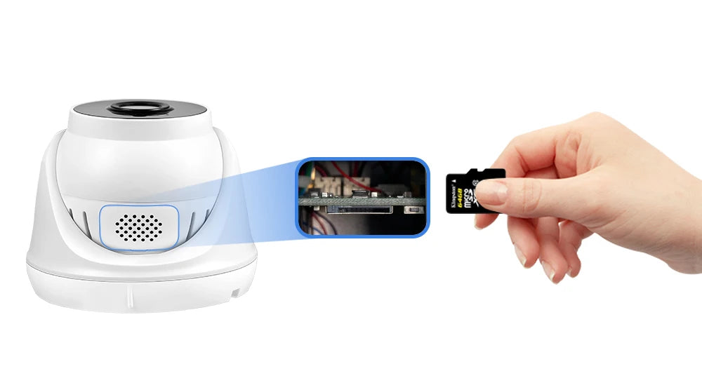 Câmera de Segurança IP Wifi 1080p com Visão Noturna