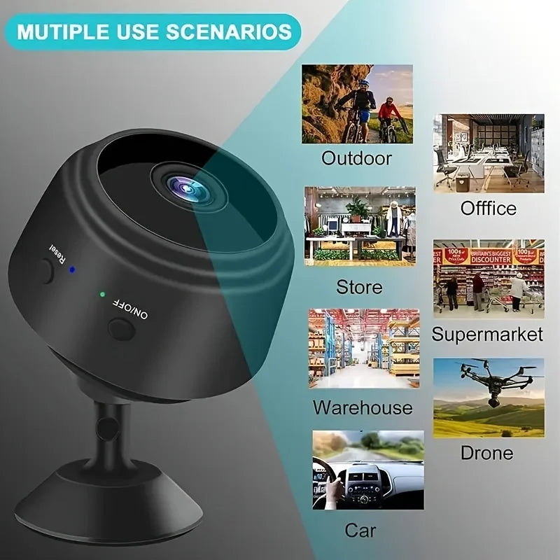 Mini Câmera de Segurança Wifi 1080p (Kit 1, 4 ou 6 Peças)