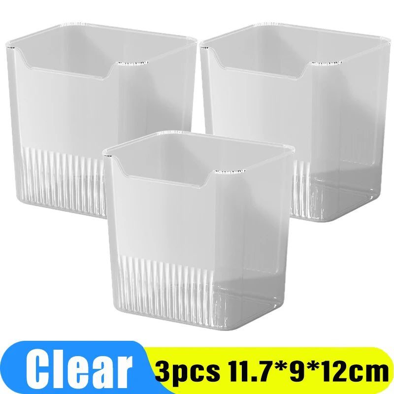 Caixa Organizadora Empilhável de Acrílico para Cozinha