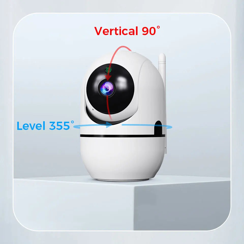 Câmera de Segurança Wifi 360° 2K com Rastreamento Automático