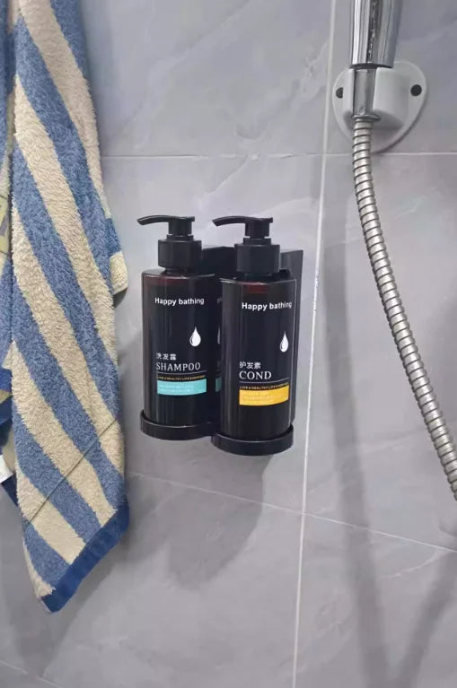 Porta Shampoo de Parede Sem Furo (Dispenser Simples, Duplo ou Triplo)