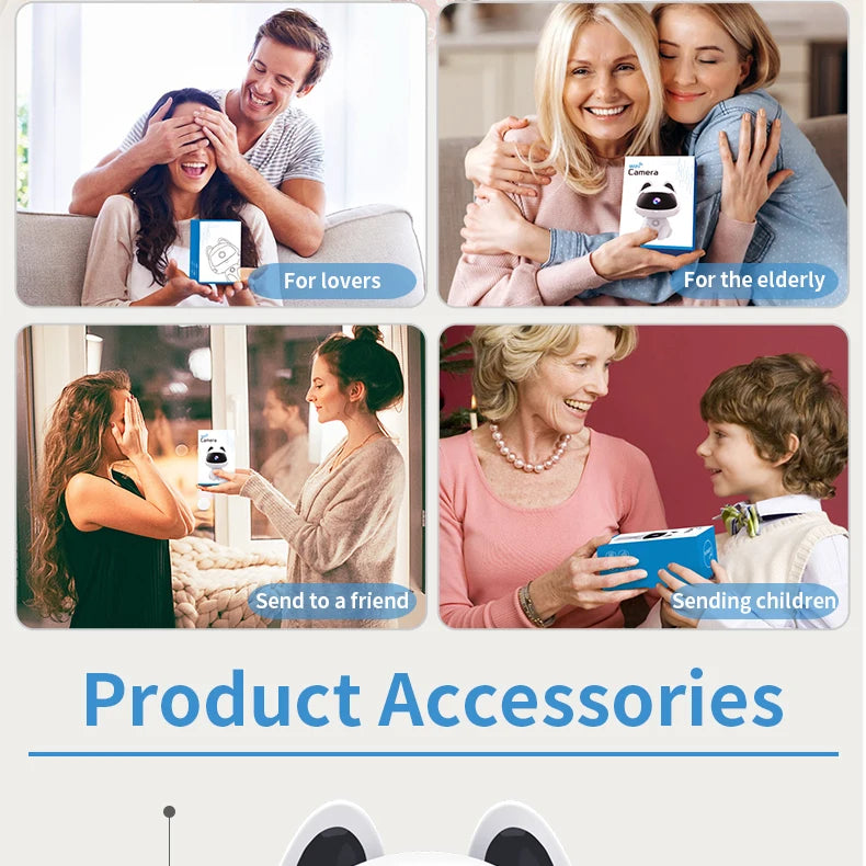 Babá Eletrônica com Câmera Wifi e Rastreamento Automático