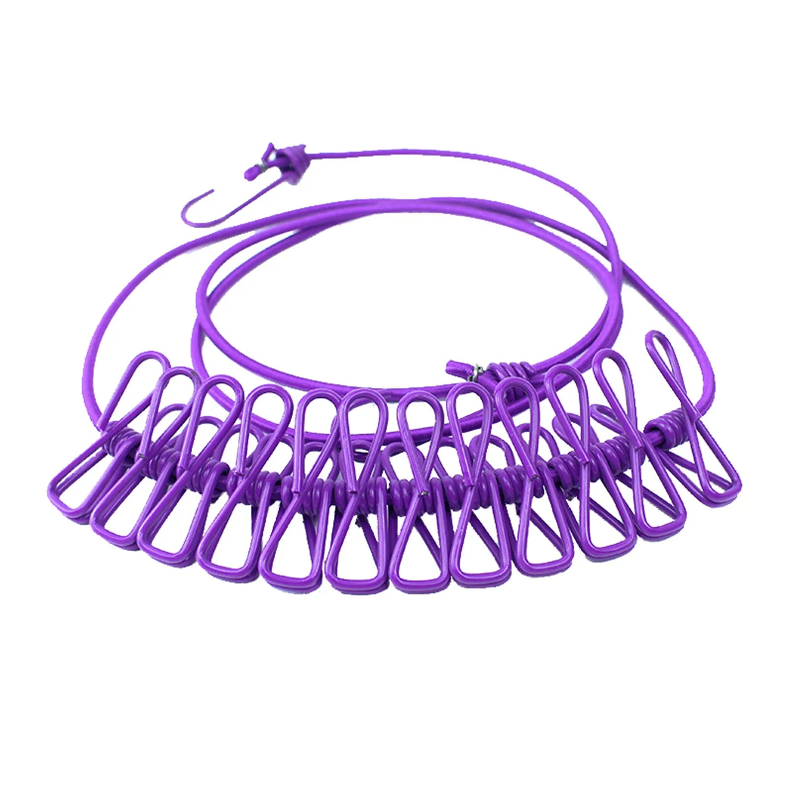 Varal de Viagem Retrátil (1.8m) com 12 Prendedores