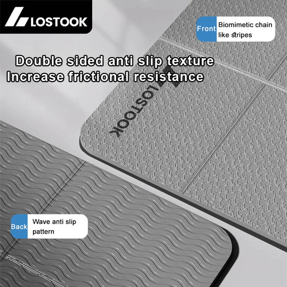 Tapete para Pilates e Yoga Dobrável 4mm Leve e Antiderrapante