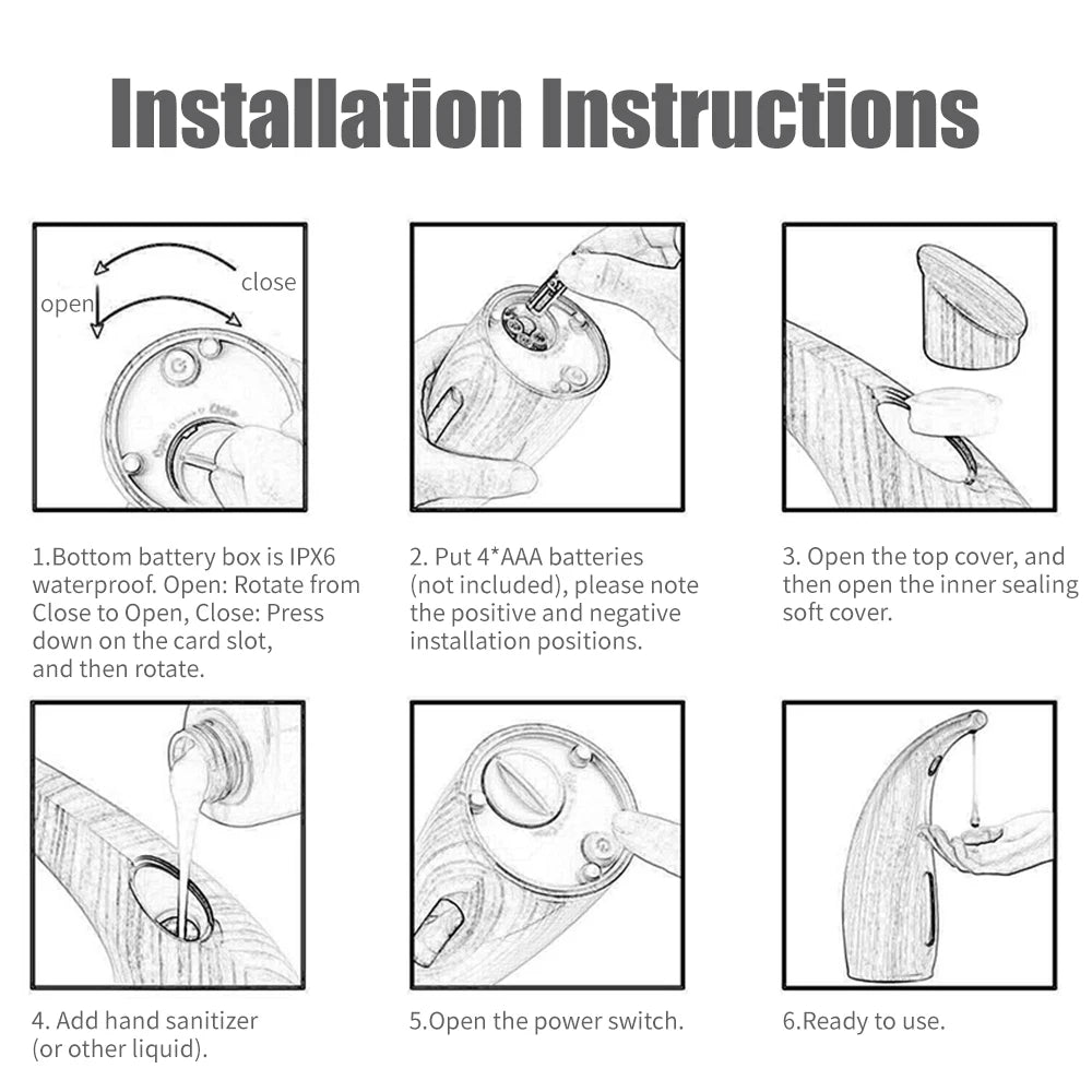 Dispenser Automático de Sabonete Líquido 400ml com Sensor (Dourado/Prata)