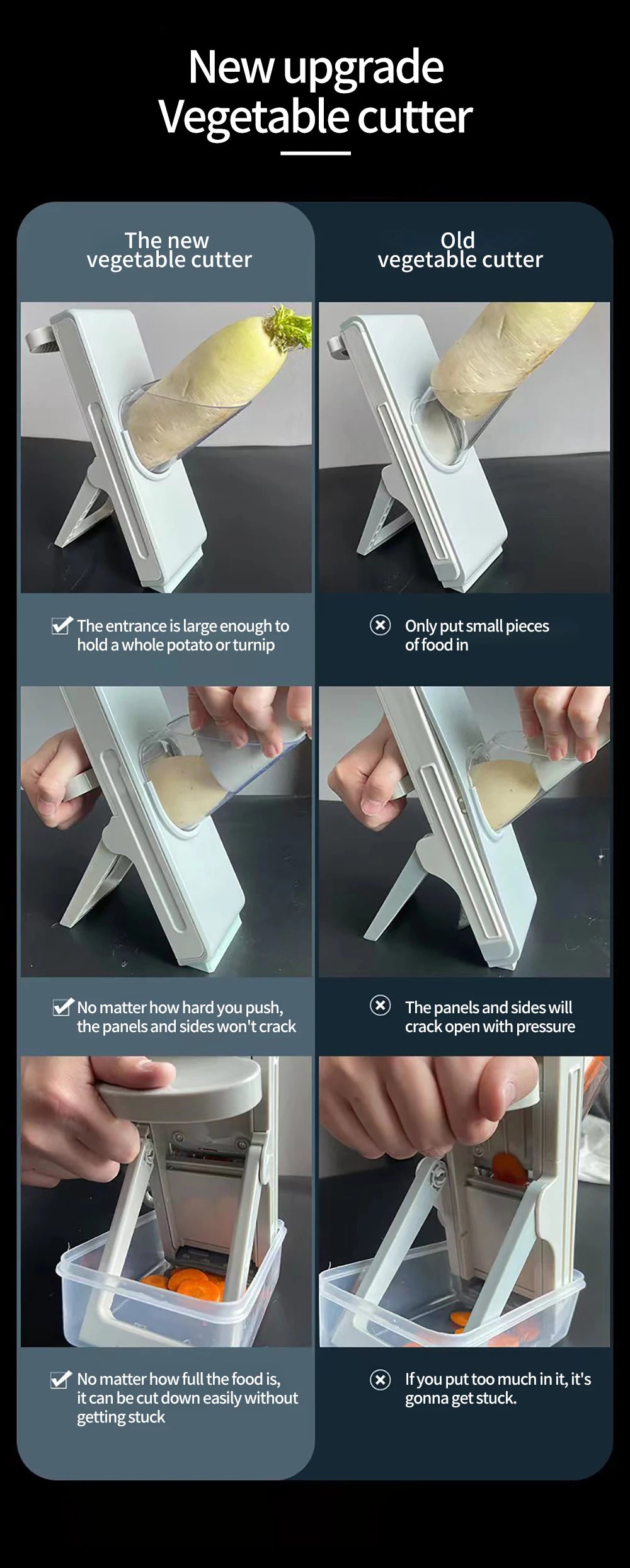 Fatiador Multifuncional: Cortador, Ralador e Picador (Aço Inox)