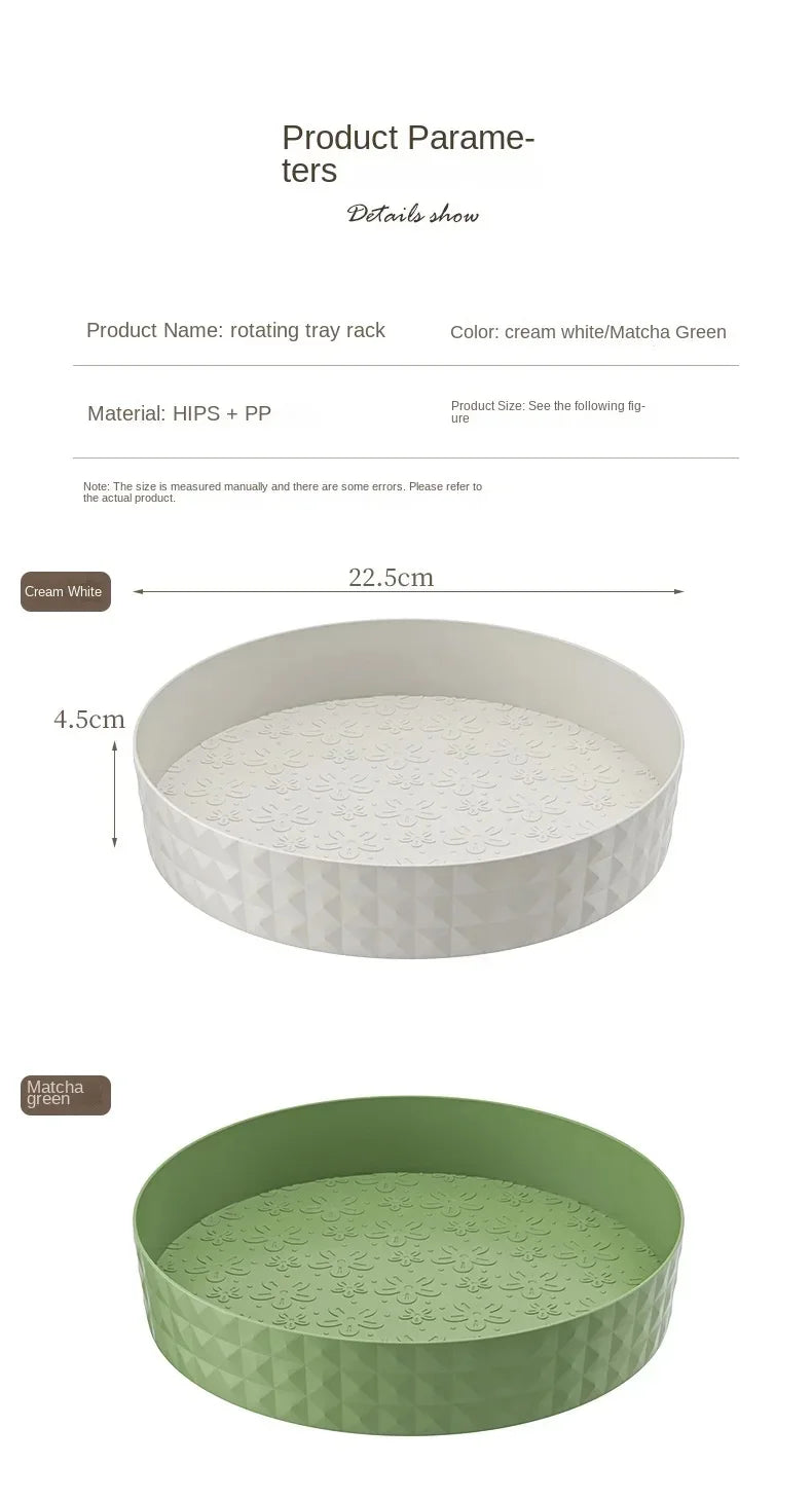 Bandeja Giratória 360° Multiuso para Armário de Cozinha e Bancada